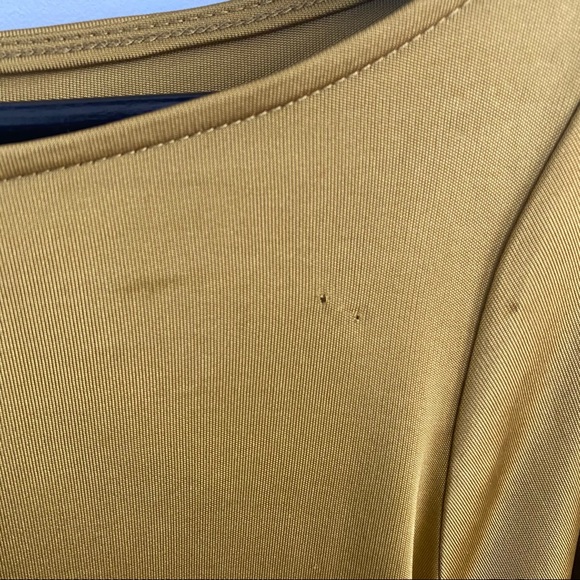 ASOS Long Sleeve Green Ruched Side Dress Size 6 - Picture 8 of 8